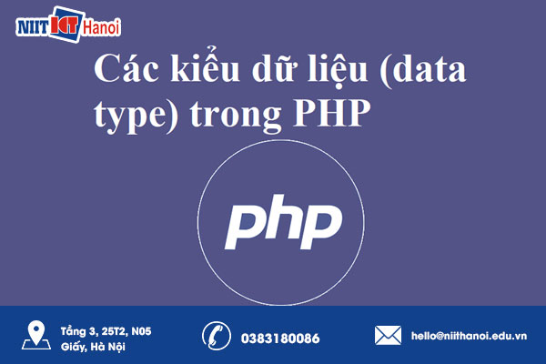 Các kiểu dữ liệu hỗ trợ trong ngôn ngữ lập trình PHP