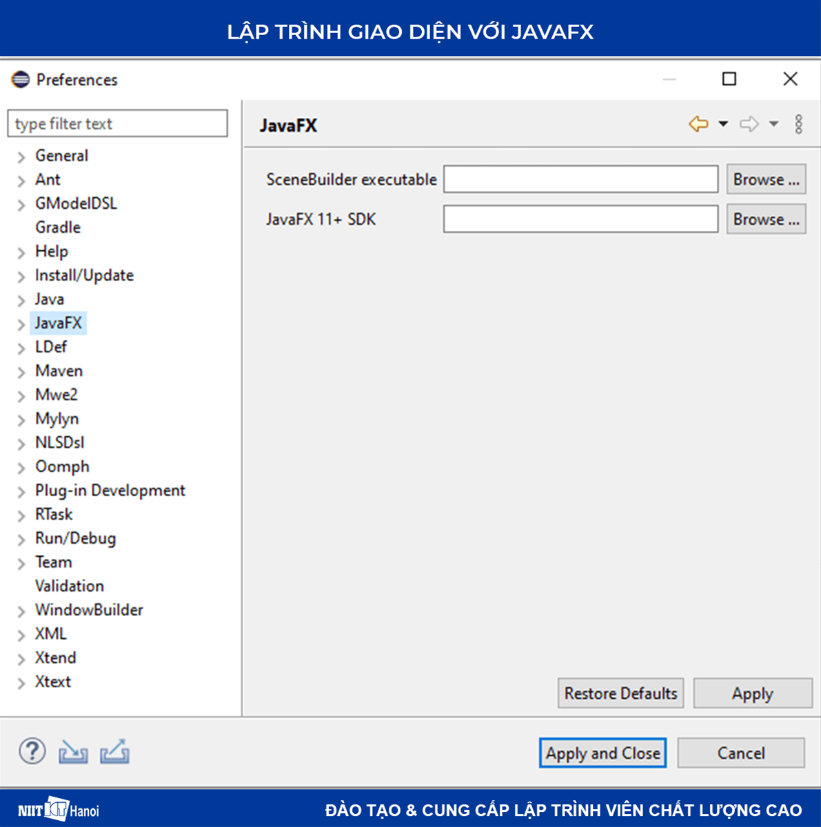 Lập trình giao diện với JavaFX: Thiết lập môi trường - 2