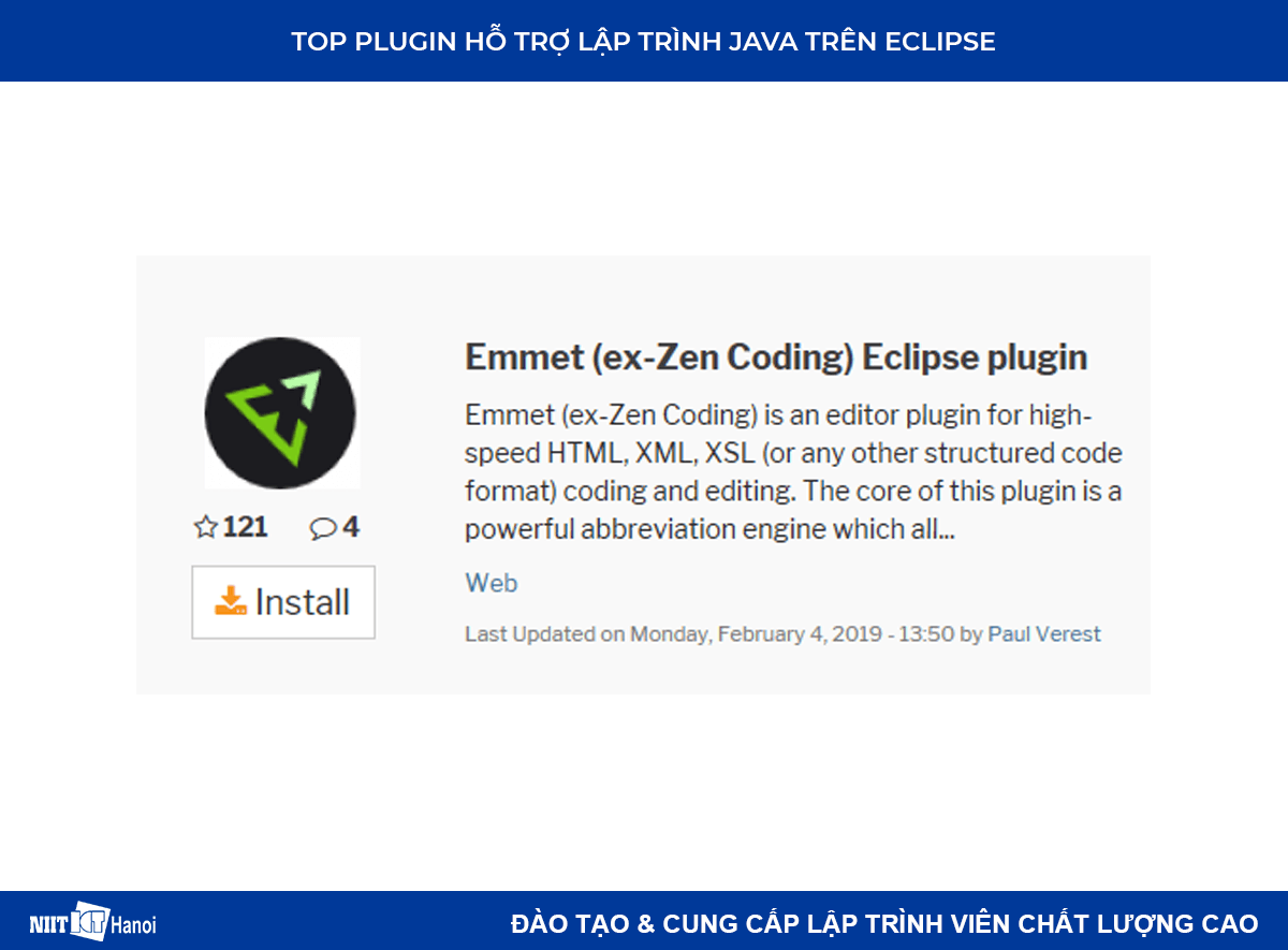 Plugin hỗ trợ lập trình Java trên Eclipse: Emmet