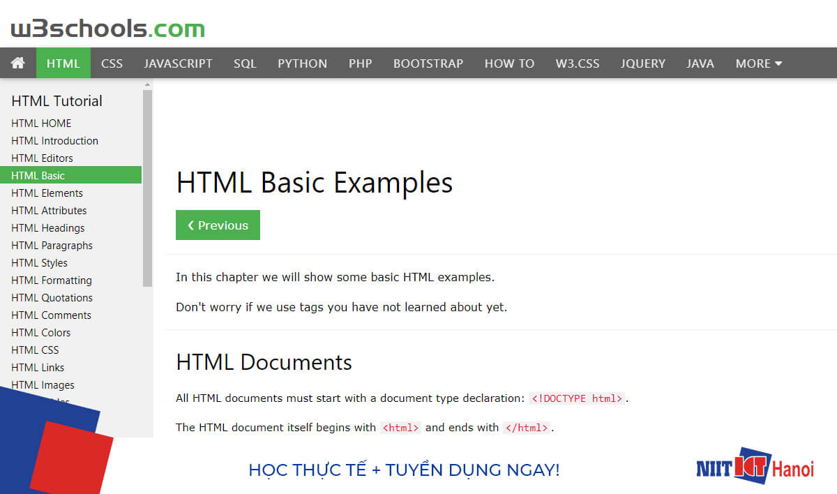 Học Code ở trên #2 W3Schools