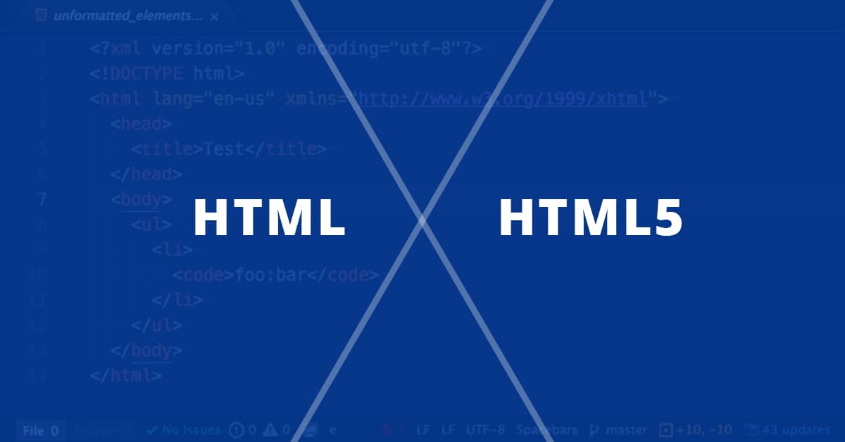 So sánh HTML vs HTML5