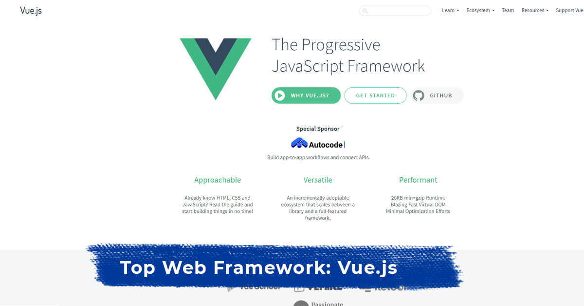 Top Web Framework: Vue.js