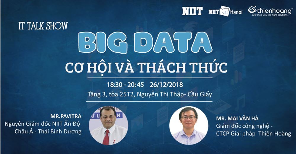 [NIIT - ICT Hà Nội] Tọa đàm Big Data - Cơ hội và thách thức (26/12)