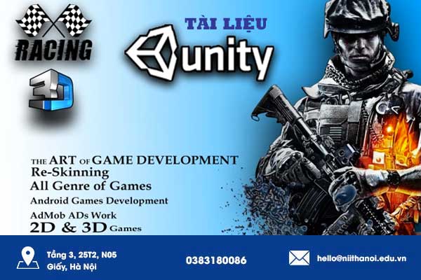 Tặng tài liệu lập trình Game với Unity PDF