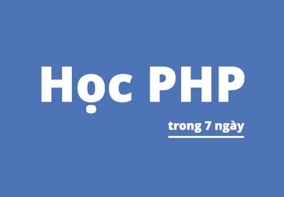 Học PHP trong 7 ngày