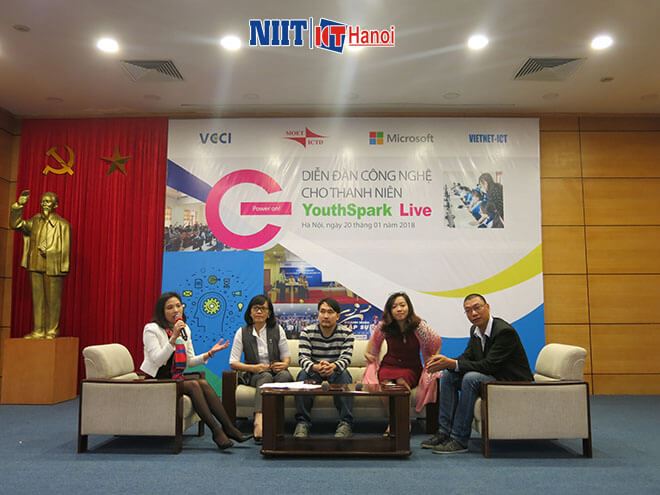  NIIT-ICT Hà Nội tham gia Ngày hội công nghệ cho giới trẻ - YouthSpark Live - Microsoft phối hợp cùng các đơn vị tổ chức