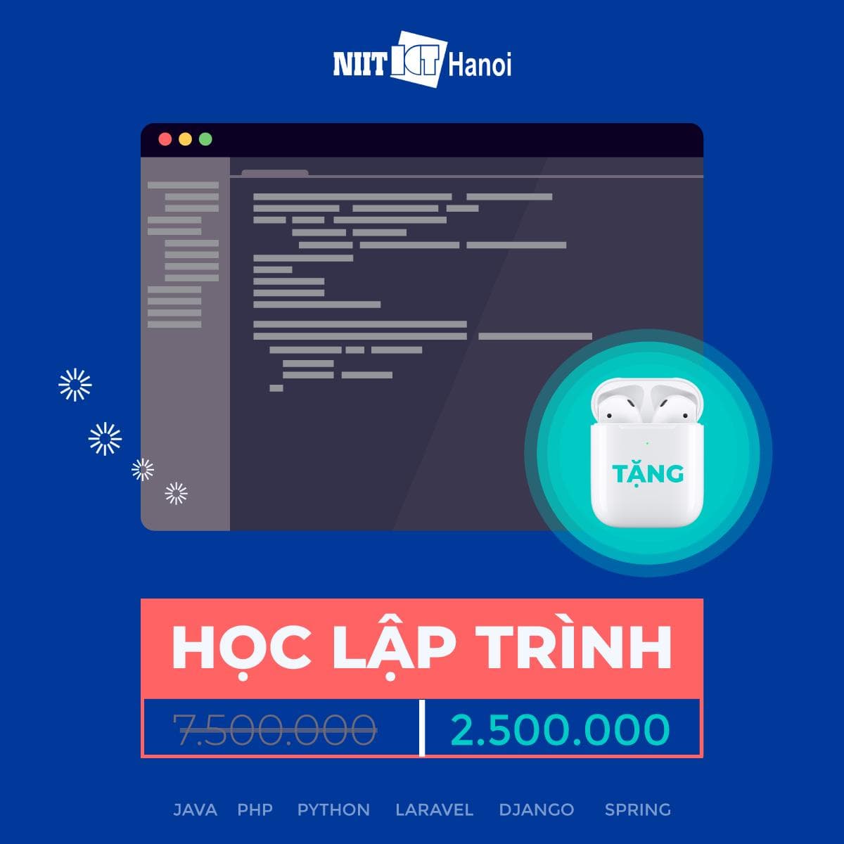 Sinh nhật vàng - ngập tràn quà tặng - Học phí chỉ 2500k - Tặng tai nghe sành điều