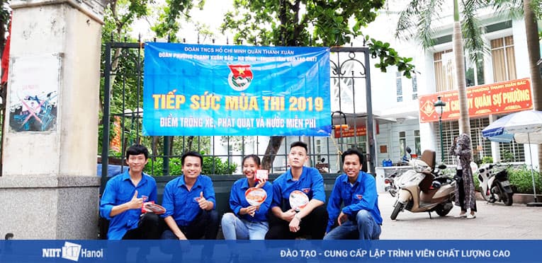 Đội thanh niên tình nguyện NIIT - ICT Hà Nội ra quân tiếp sức mùa thi năm 2019