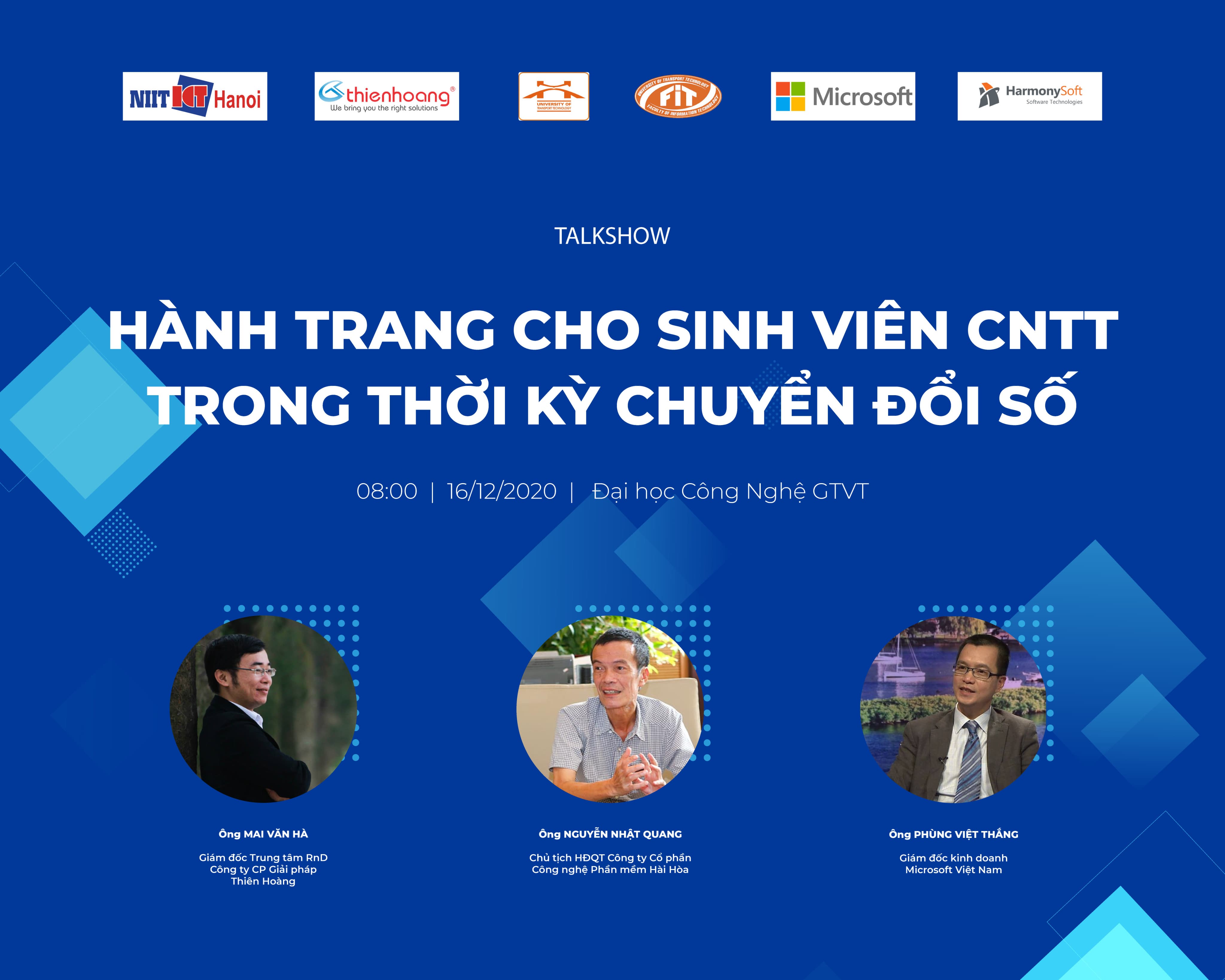 Talkshow: Hành trang cho sinh viên CNTT trong thời kỳ Chuyển đổi số