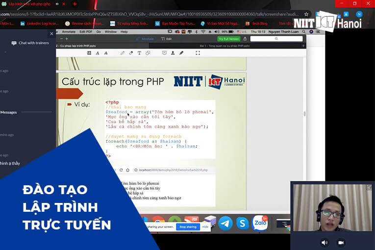 Dạy học lập trình trực tuyến tại NIIT - ICT Hà Nội (Ảnh 2)