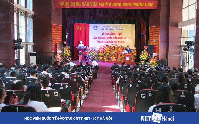 NIIT-ICT Hà Nội tham dự Lễ Công bố quyết định công nhận đạt chuẩn chất lượng và Khai giảng năm học mới 2018-2019-6