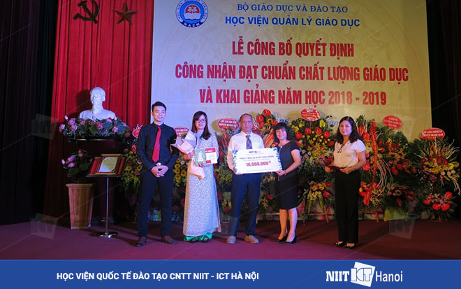 NIIT-ICT Hà Nội tham dự Lễ Công bố quyết định công nhận đạt chuẩn chất lượng và Khai giảng năm học mới 2018-2019-a