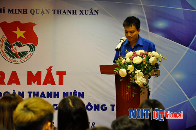 Lễ ra mắt tổ chức Đoàn Thanh niên Trung tâm đào tạo CNTT NIIT-ICT Hà Nội-3