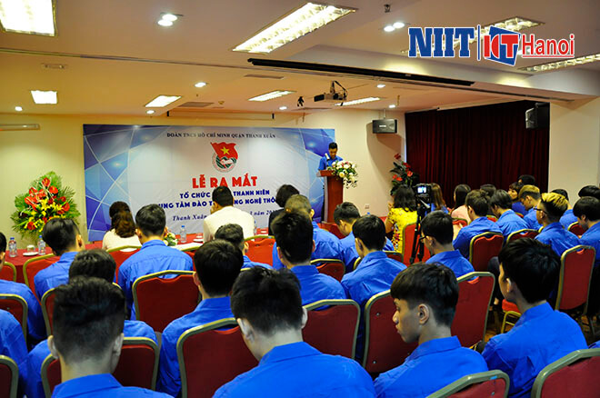 Lễ ra mắt tổ chức Đoàn Thanh niên Trung tâm đào tạo CNTT NIIT-ICT Hà Nội-5