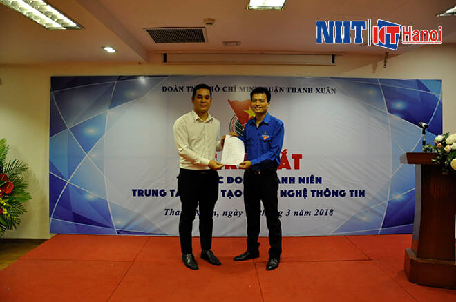 Lễ ra mắt tổ chức Đoàn Thanh niên Trung tâm đào tạo CNTT NIIT-ICT Hà Nội-6