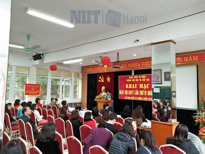 Học viện Quốc tế đào tạo CNTT NIIT-ICT Hà Nội tham dự Ngày hội CNTT Quận Ba Đình lần thứ 4-2