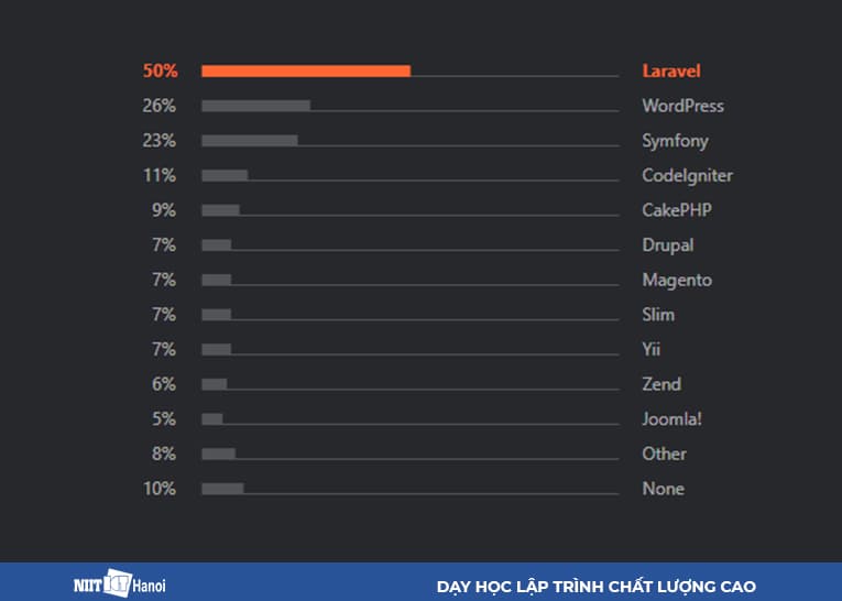 Báo cáo Khảo sát hệ sinh thái 2019 của JetBrain chỉ ra mức độ phổ biến của Laravel Framework và Zend Framework