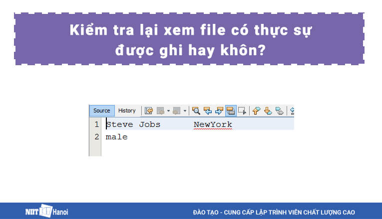 Kiểm tra lại kết quả xem có thực sự được ghi không?