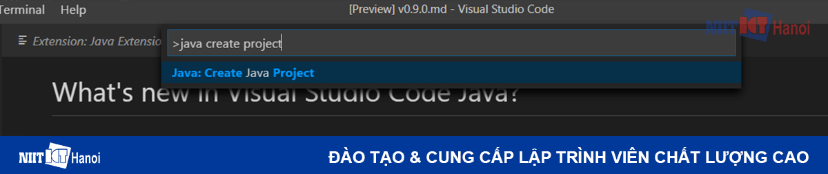 Tạo dự án Java trên Visual Studio Code