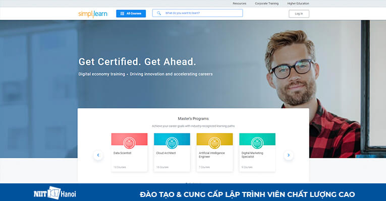 Trang web hướng dẫn lập trình Java: Simplilearn