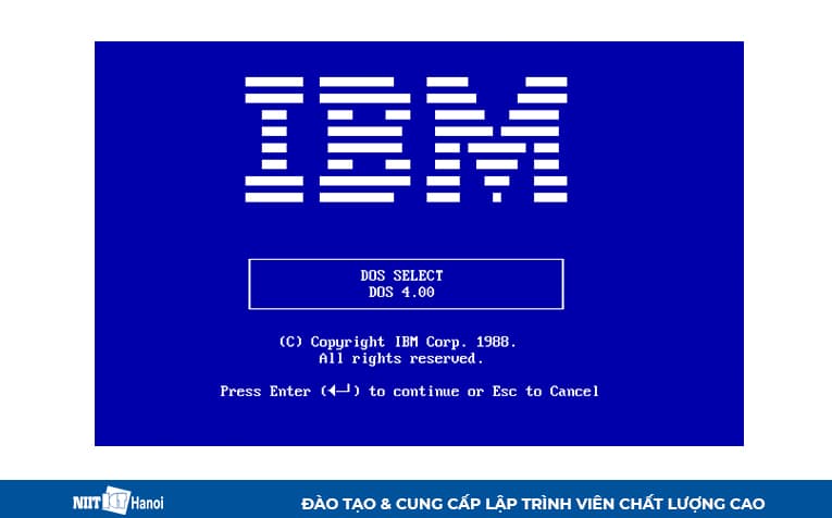 Nhanh chóng tạo ra DOS khi IBM cần cho IBM PC.