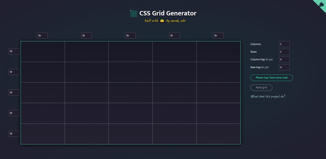 Trình tạo bố cục CSS GRID - CSS GRID Generator