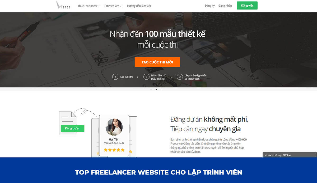 Freelancer Website cho Lập trình viên: vlance.com