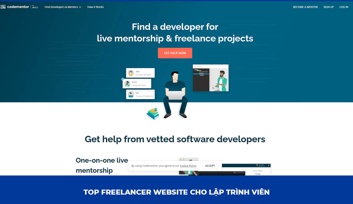 Freelancer Website cho Lập trình viên: Codementor.io