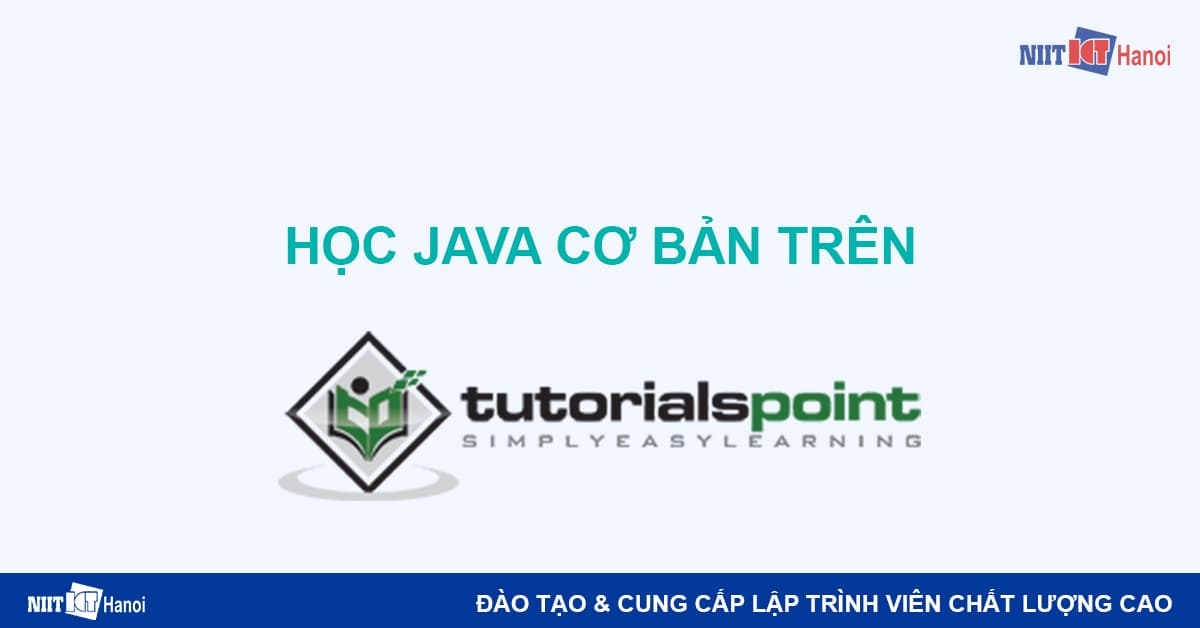 Học Java cơ bản trên TutorialsPoint