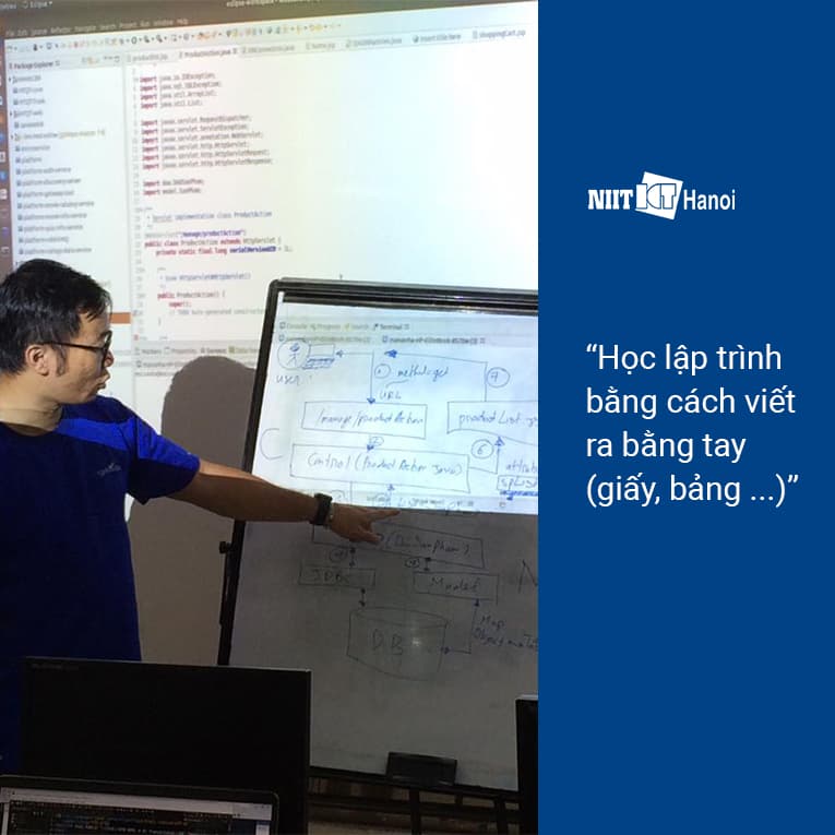 Cách học bằng cách viết ra bằng tay tại NIIT - ICT Hà Nội