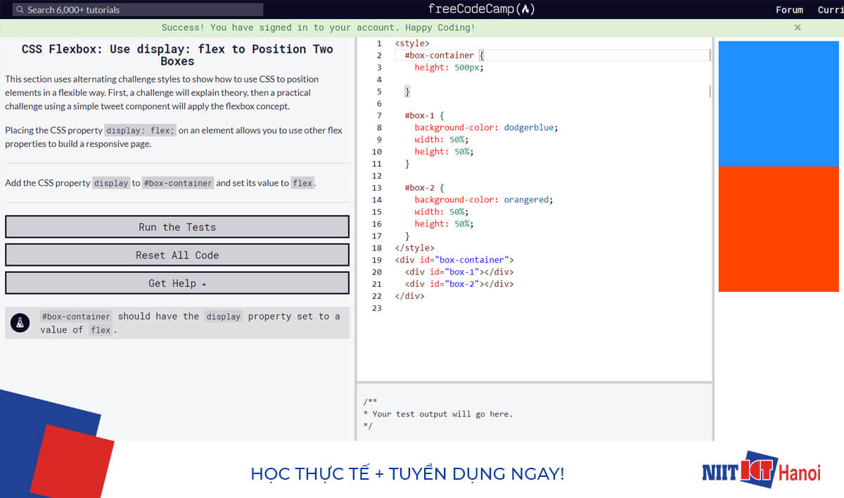 Học code - Bạn đang muốn trở thành một lập trình viên chuyên nghiệp? Chúng tôi có thể giúp bạn bắt đầu với các khóa học học code miễn phí và dễ hiểu. Từ cơ bản đến nâng cao, bạn sẽ được hướng dẫn một cách chi tiết để mở rộng kiến thức về lập trình. Chờ gì nữa? Hãy đến với chúng tôi và khám phá thế giới lập trình.