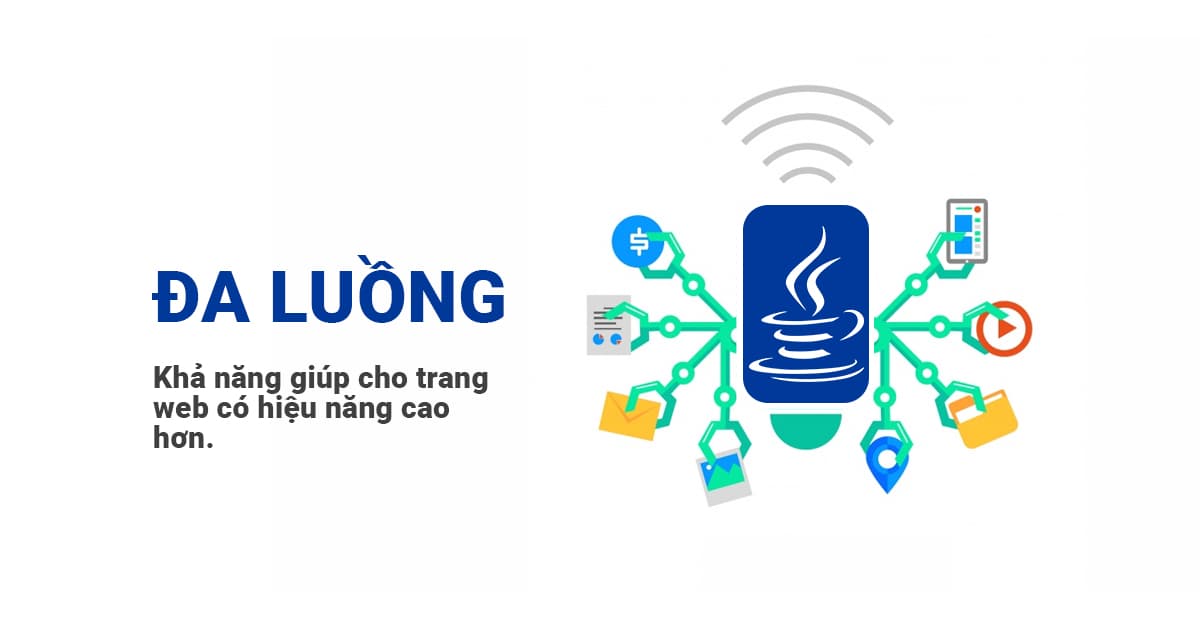 Khả năng Lập trình đa luồng của Java giúp cho trang web có thể có hiệu năng cao hơn