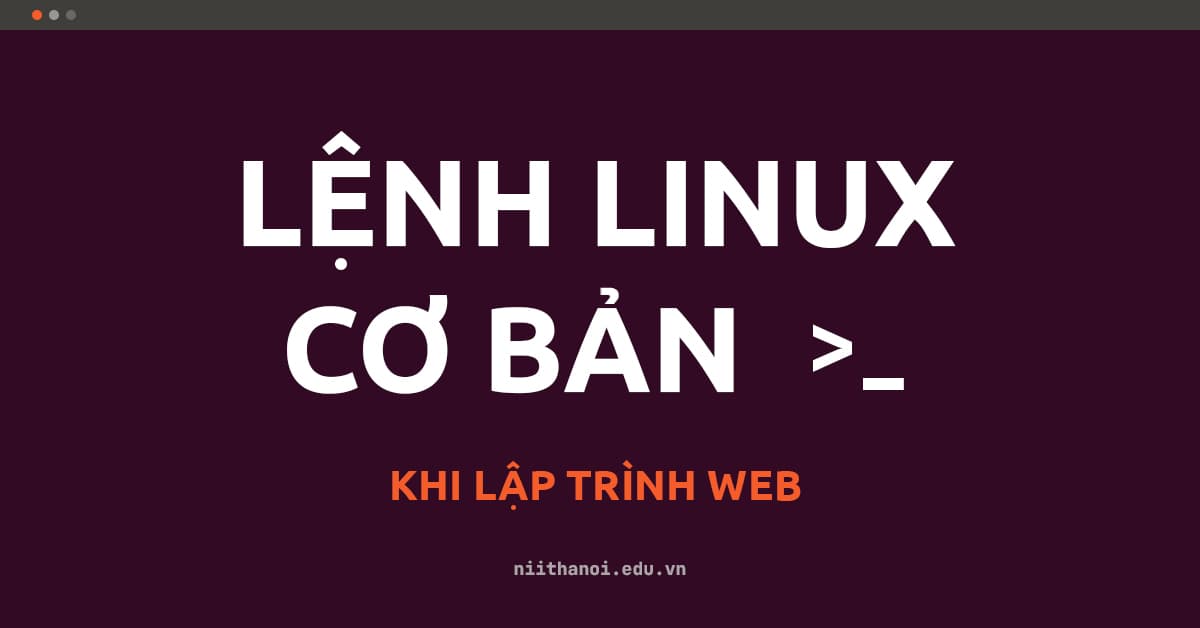 Các lệnh linux cơ bản, thường dùng khi làm lập trình web