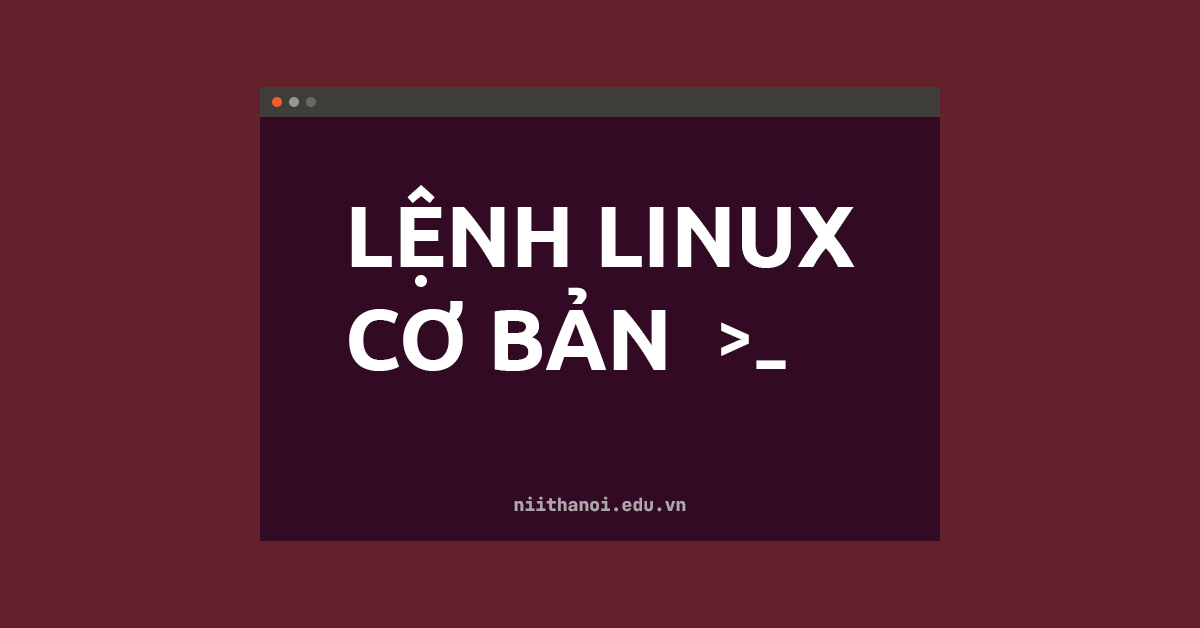 Một số lệnh Linux cơ bản