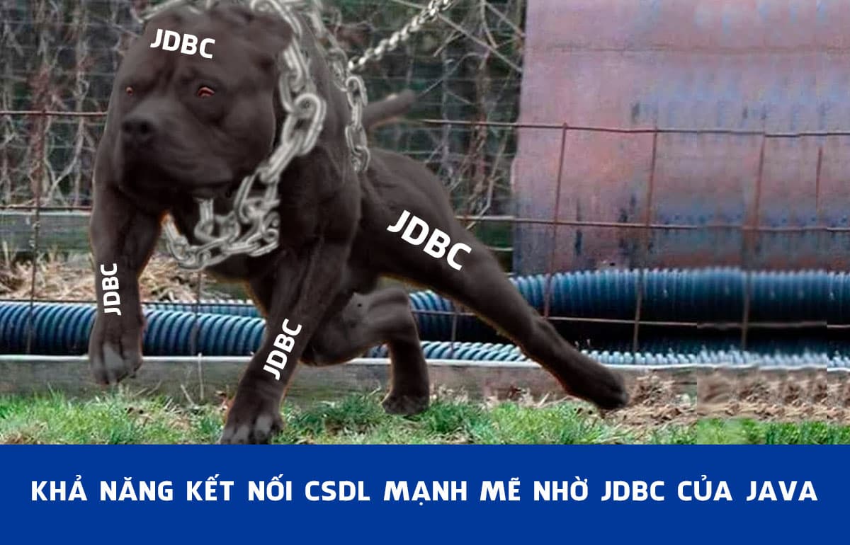 Khả năng kết nối CSDL mạnh mẽ nhờ JDBC của Java