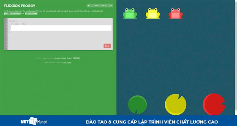 Những hướng dẫn CSS Flexbox tốt nhất: Flexbox Froggy