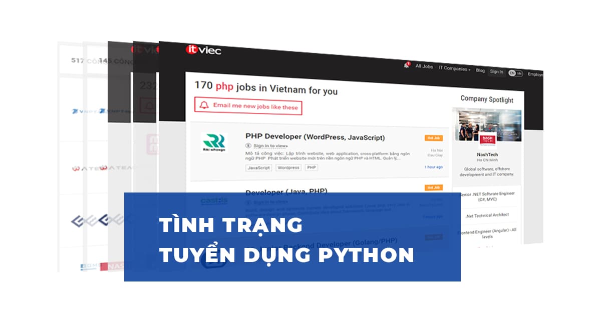 Tình trạng Tuyển dụng Python