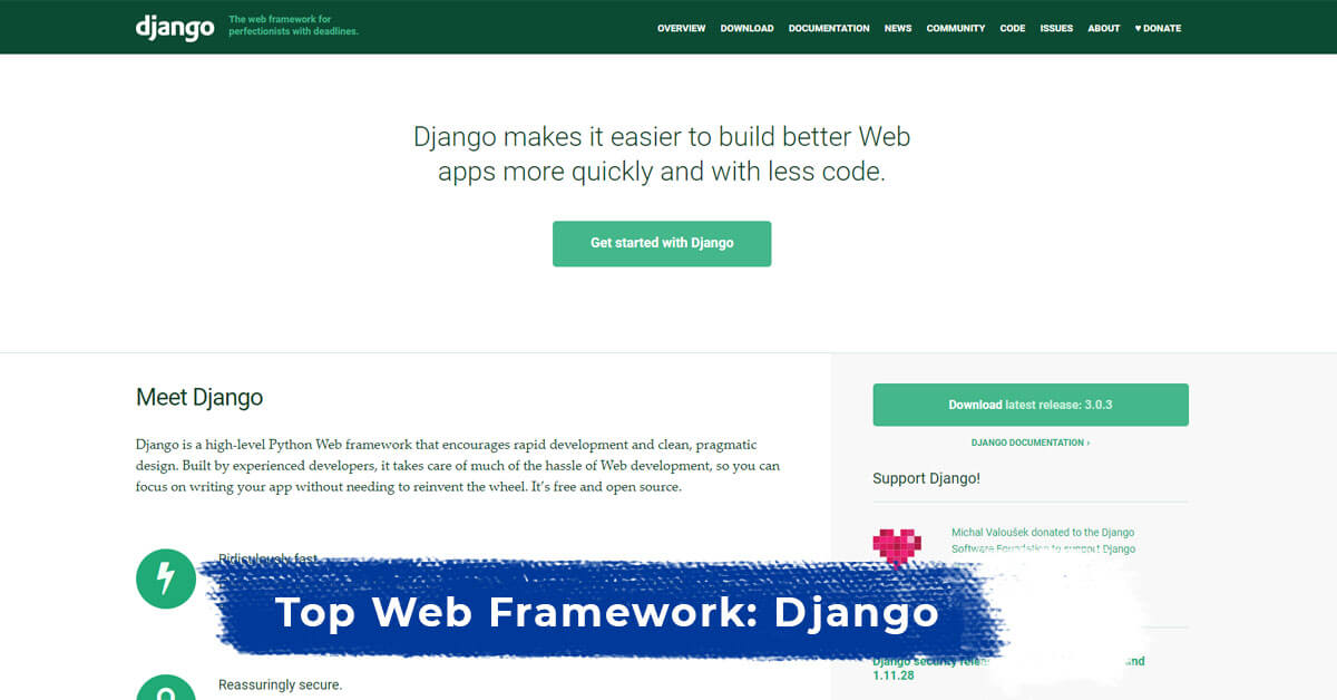 Top Web Framework: Django