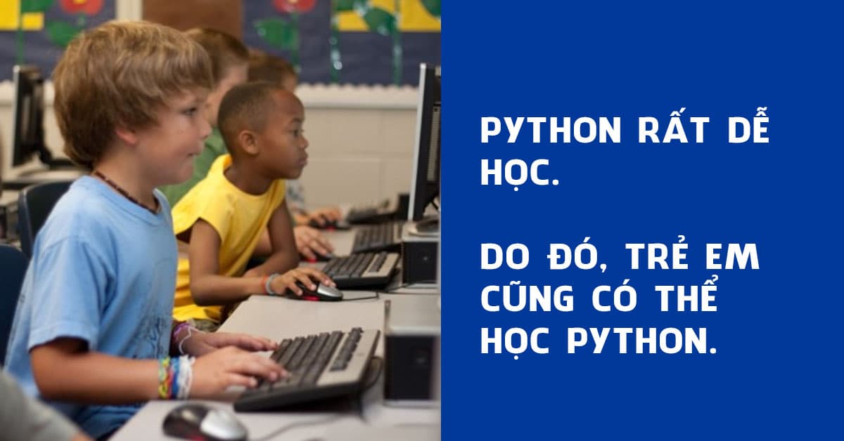 Trẻ em cũng có thể học Python