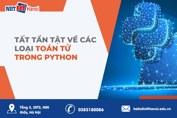 Python hỗ trợ các toán tử số học