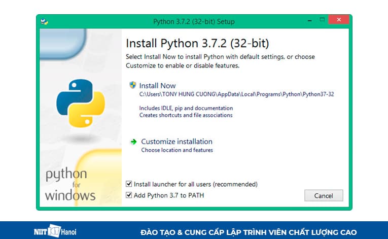 Cài đặt (Install) Python