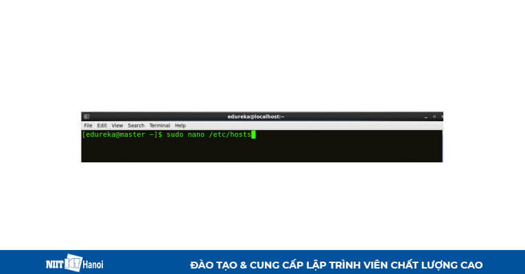 Cài đặt Multi Node Cluster trong Hadoop: Mở file host và thêm data node