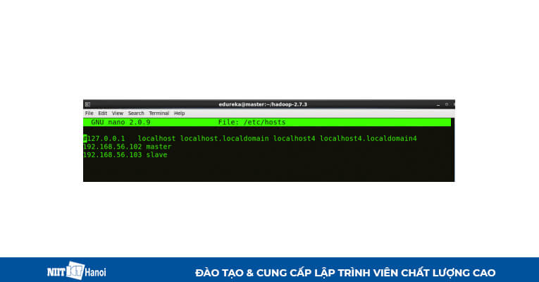 Cài đặt Multi Node Cluster trong Hadoop: Đã thêm địa chỉ IP tương ứng