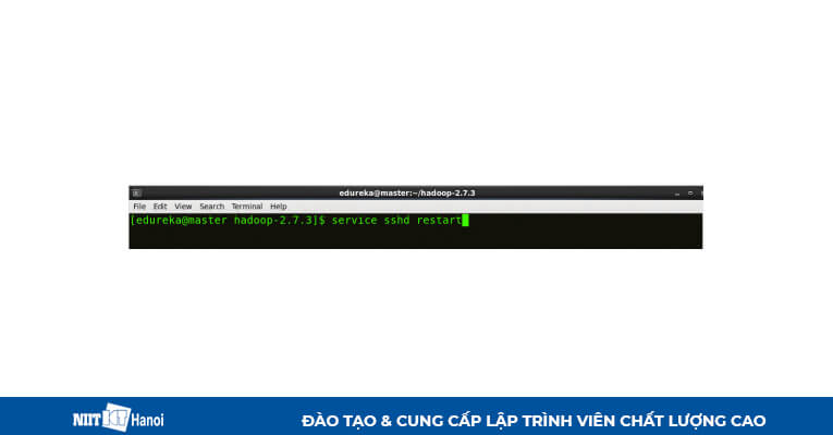 Cài đặt Multi Node Cluster trong Hadoop: Khởi động lại ssh service