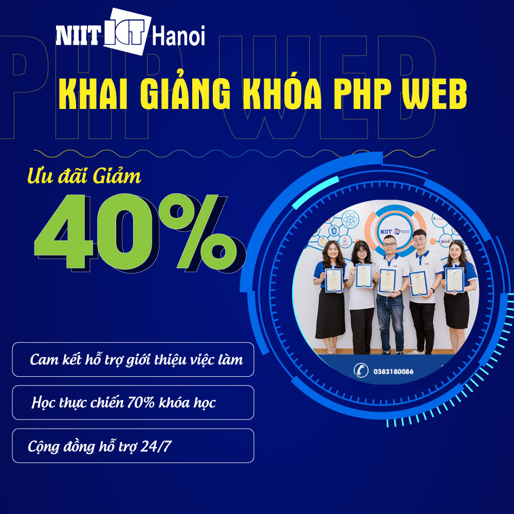 KHÓA HỌC LẬP TRÌNH PHP WEB